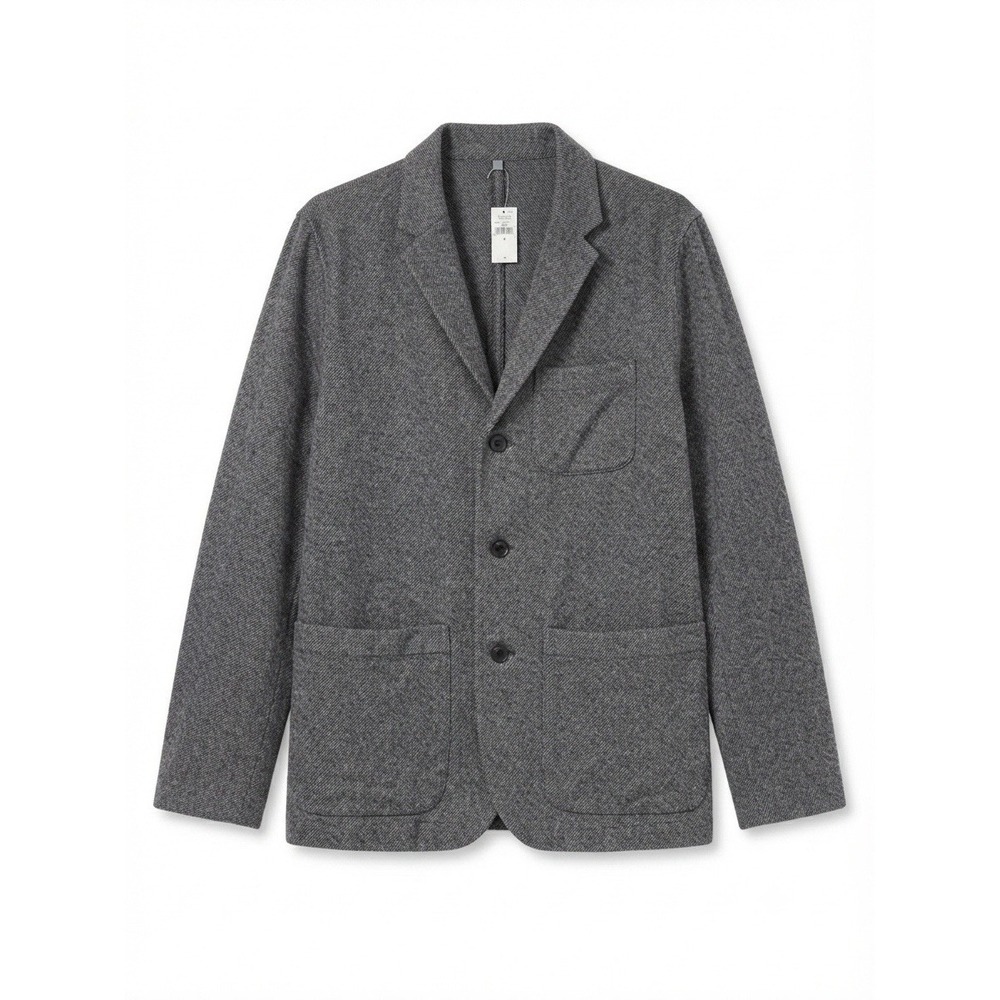 Gap Mens Wool Blend Blazer M Preppy Sweater Dressy Gray New